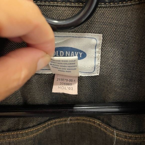 Old Navy VTG Blue Jean Denim Jacket Womens Sm Sport Old School Street Wear Y2K - Picture 9 of 14